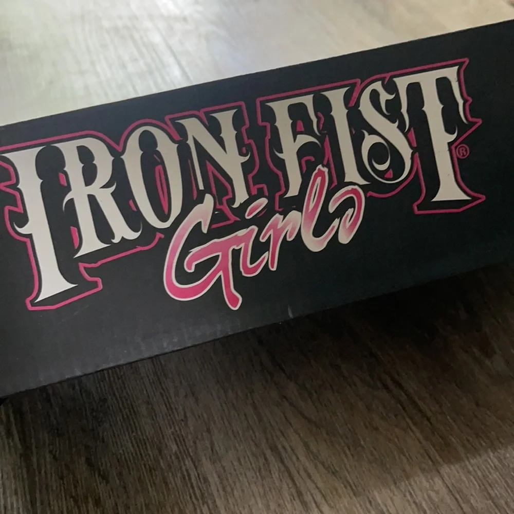 Iron Fist Girls Raw Power Peep Tow Flats Size 5